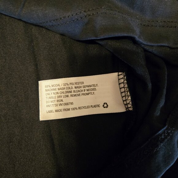 A New Day Stretch Long Sleeve Blouse with Mandarin Collar, Black - Picture 5 of 5